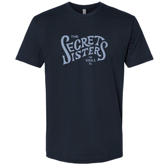 The Secret Sisters Wavy Logo T - Navy