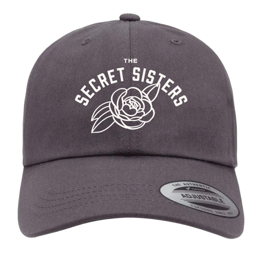 The Secret Sisters Rose Logo Dad Cap - Dark Grey