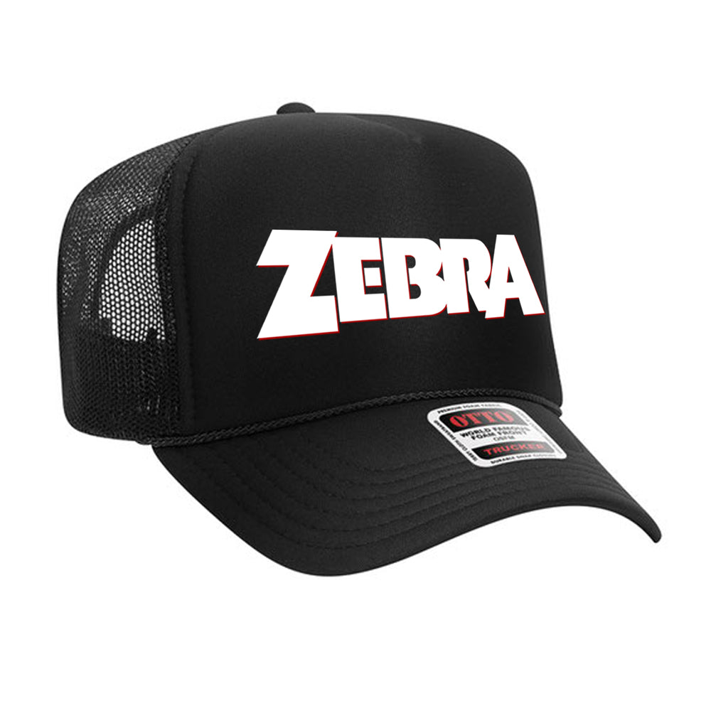 [PRE-ORDER] Zebra Logo Trucker Hat - Black/Black