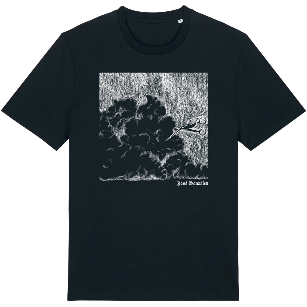 Scissor Bird T-Shirt - Vintage Black