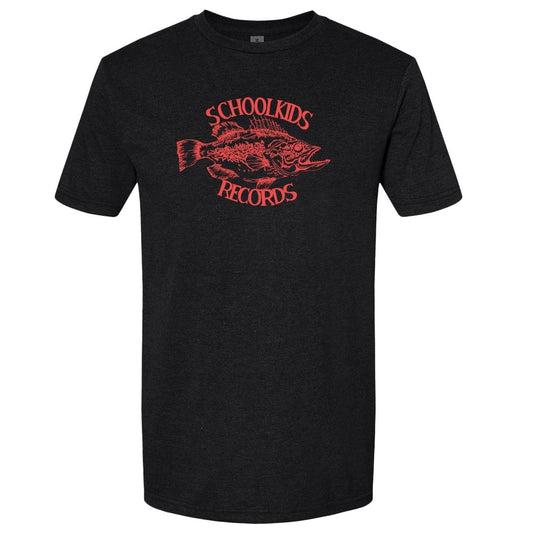 Schoolkids Classic T - Heather Charcoal with Red Logo