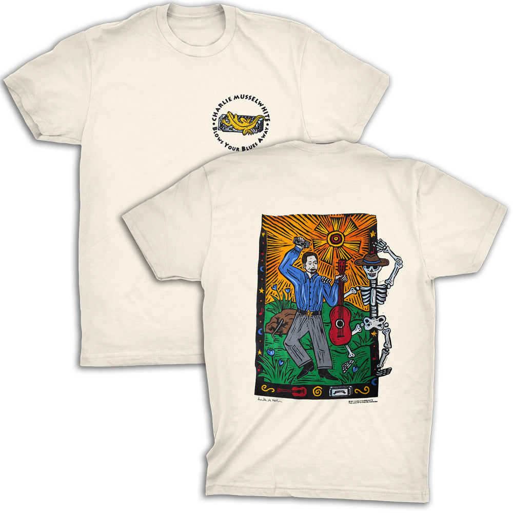Blow The Blues Away T - Natural