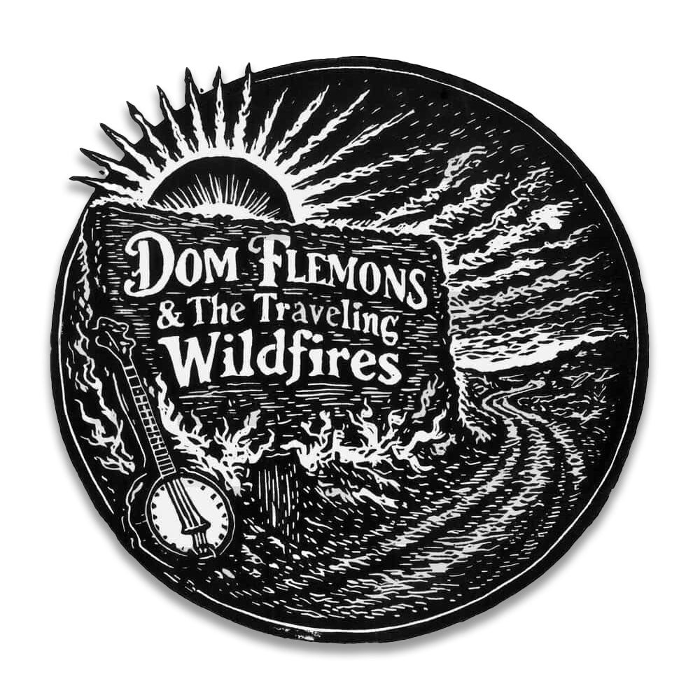 Dom Flemons Circle Logo Sticker