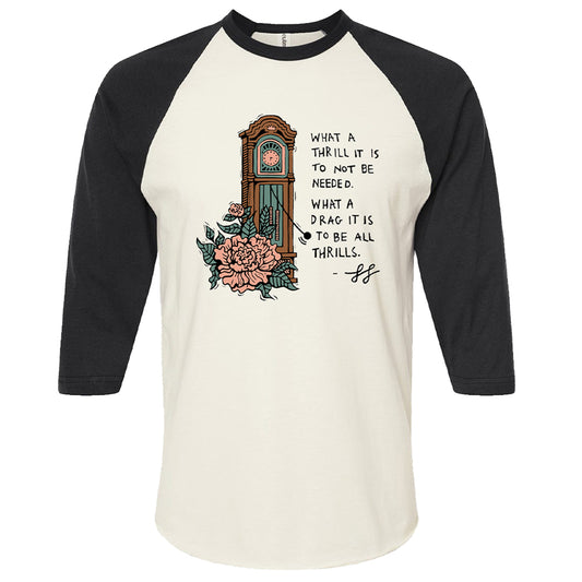 Thrill & Drag Clock Baseball T
