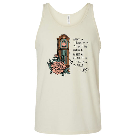 Thrill & Drag Clock Unisex Tank