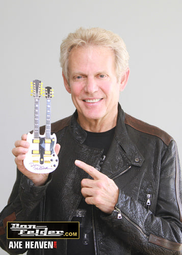 Autographed Don Felder Mini Guitar