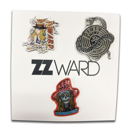 ZZ Ward Enamel Pin Set