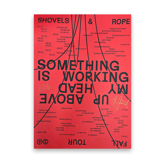 POSTER - Shovels & Rope Fall Tour 2024 - AUTOGRAPHED
