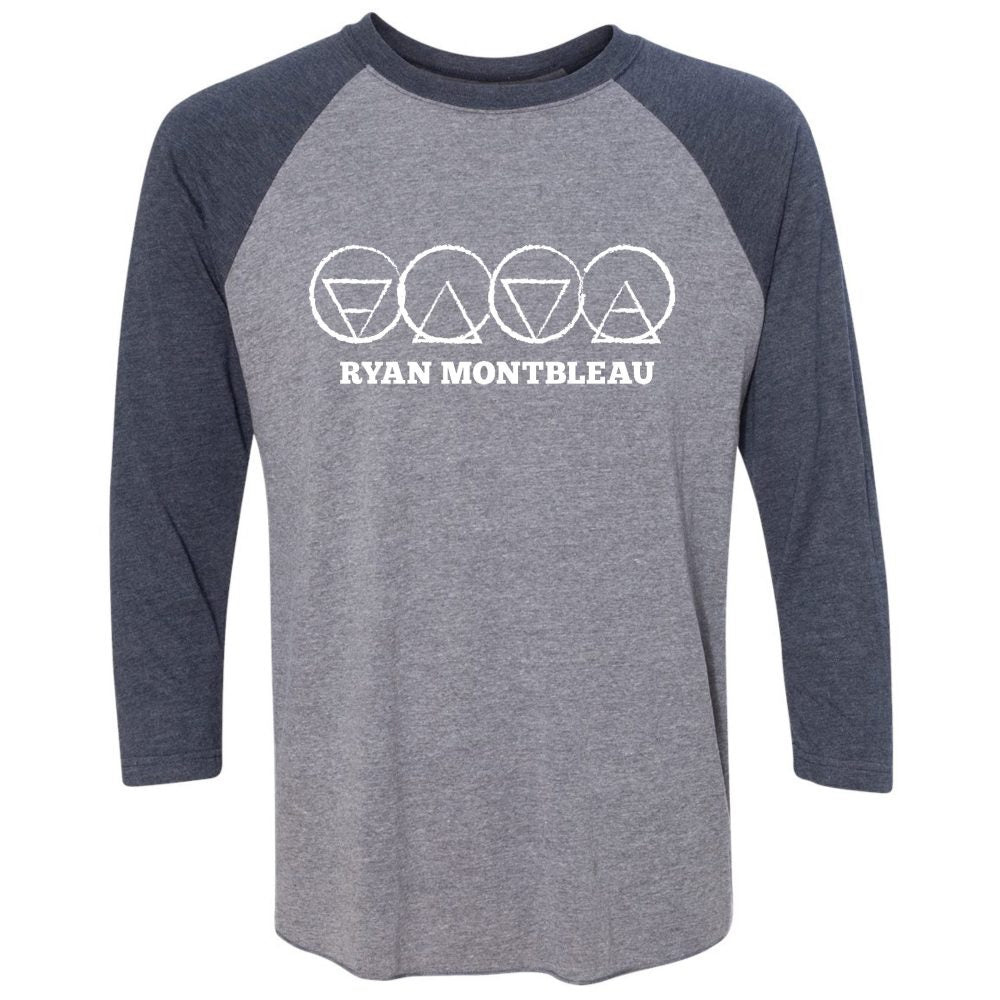 Alchemy Baseball T, Vintage Navy/Heather Grey
