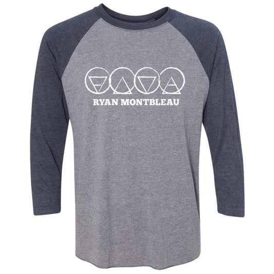 Alchemy Baseball T, Vintage Navy/Heather Grey