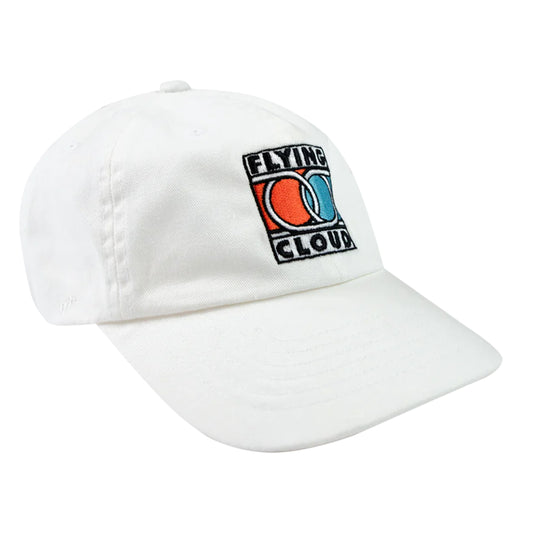 Flying Cloud Dad Hat - White