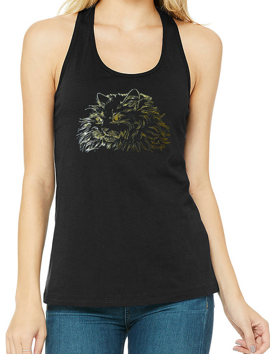 Ladies Cat Tank Top