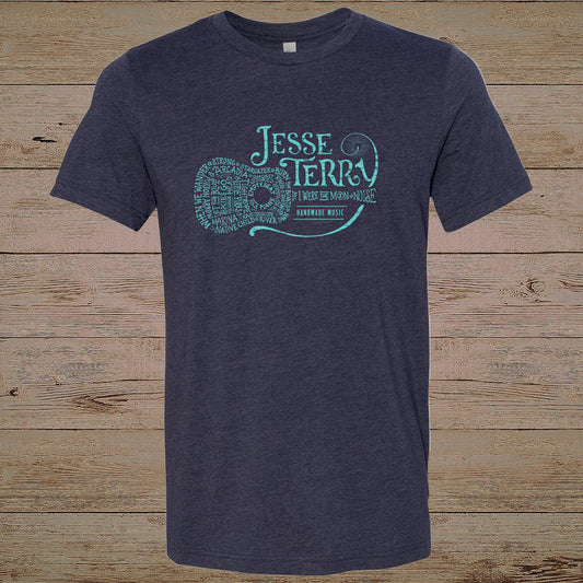 Jesse Terry Guitar T - Aqua Print
