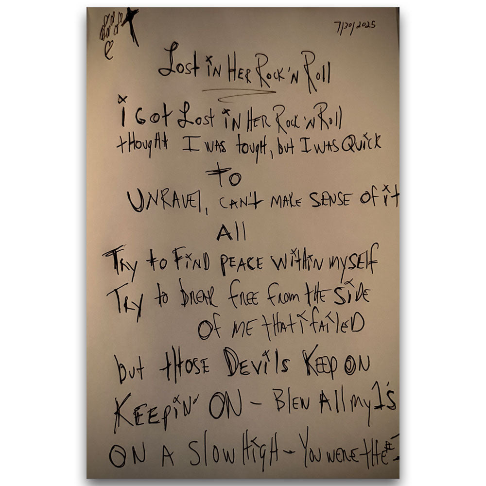 [PRE-ORDER] Handwritten Lyrics