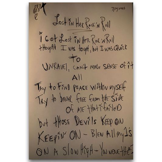 [PRE-ORDER] Handwritten Lyrics