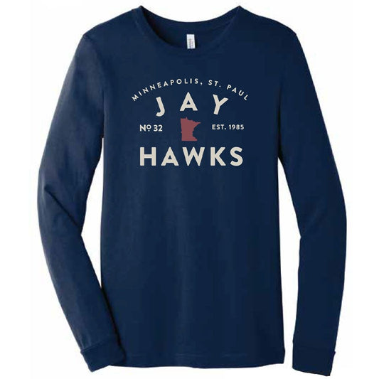 Jayhawks Est.1985 Long Sleeve T - Navy