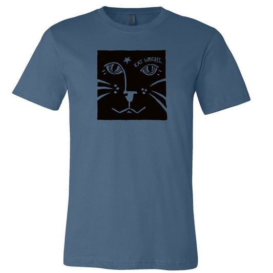 Kat Wright Steel Blue Lion T