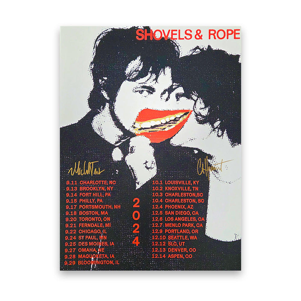 POSTER - Shovels & Rope Fall Tour 2024 (Lips Version) - AUTOGRAPHED