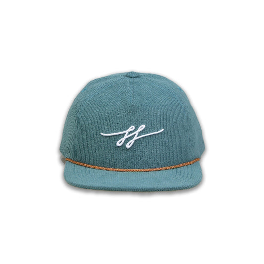 "LL" Logo Corduroy Hat, Green