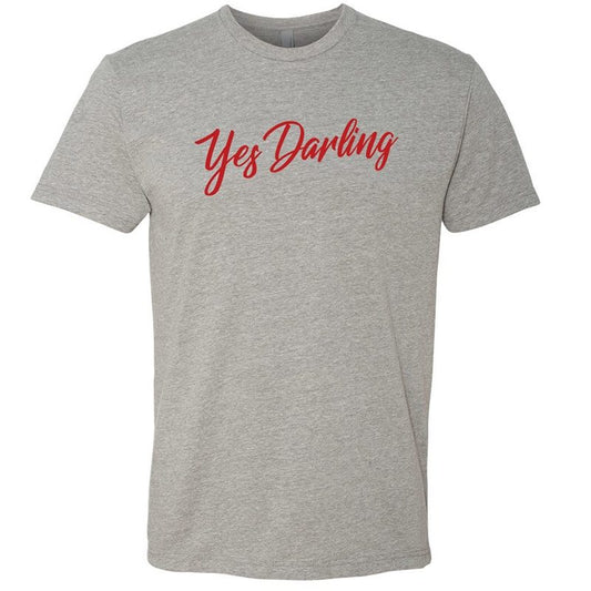 Yes Darling Logo T, Heather Grey