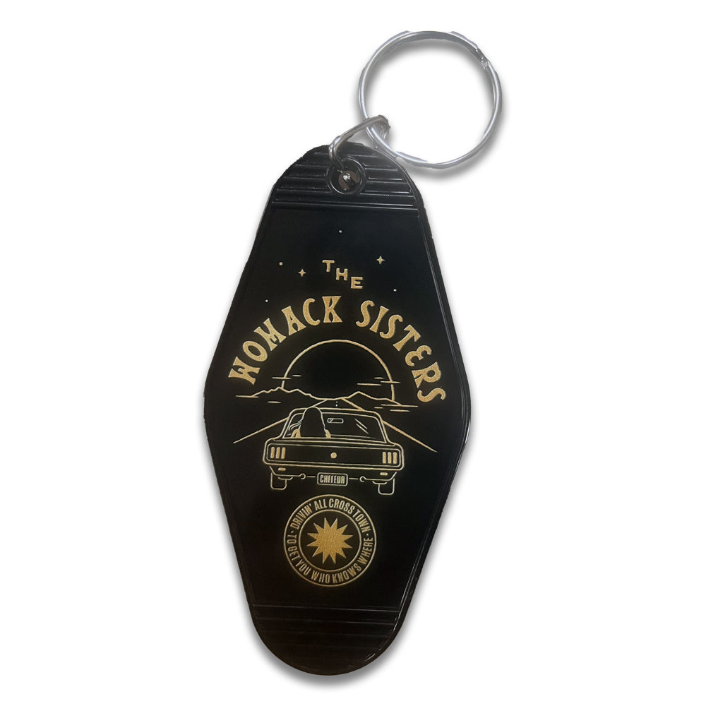 The Womack Sisters - Retro Motel Keychain