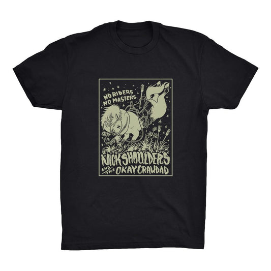 No Riders, No Masters T, Black