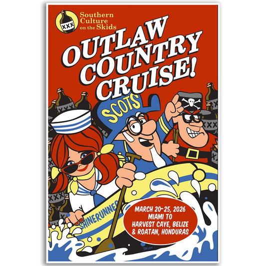 Poster - SCOTS Outlaw Country Cruise 2026 - Autographed