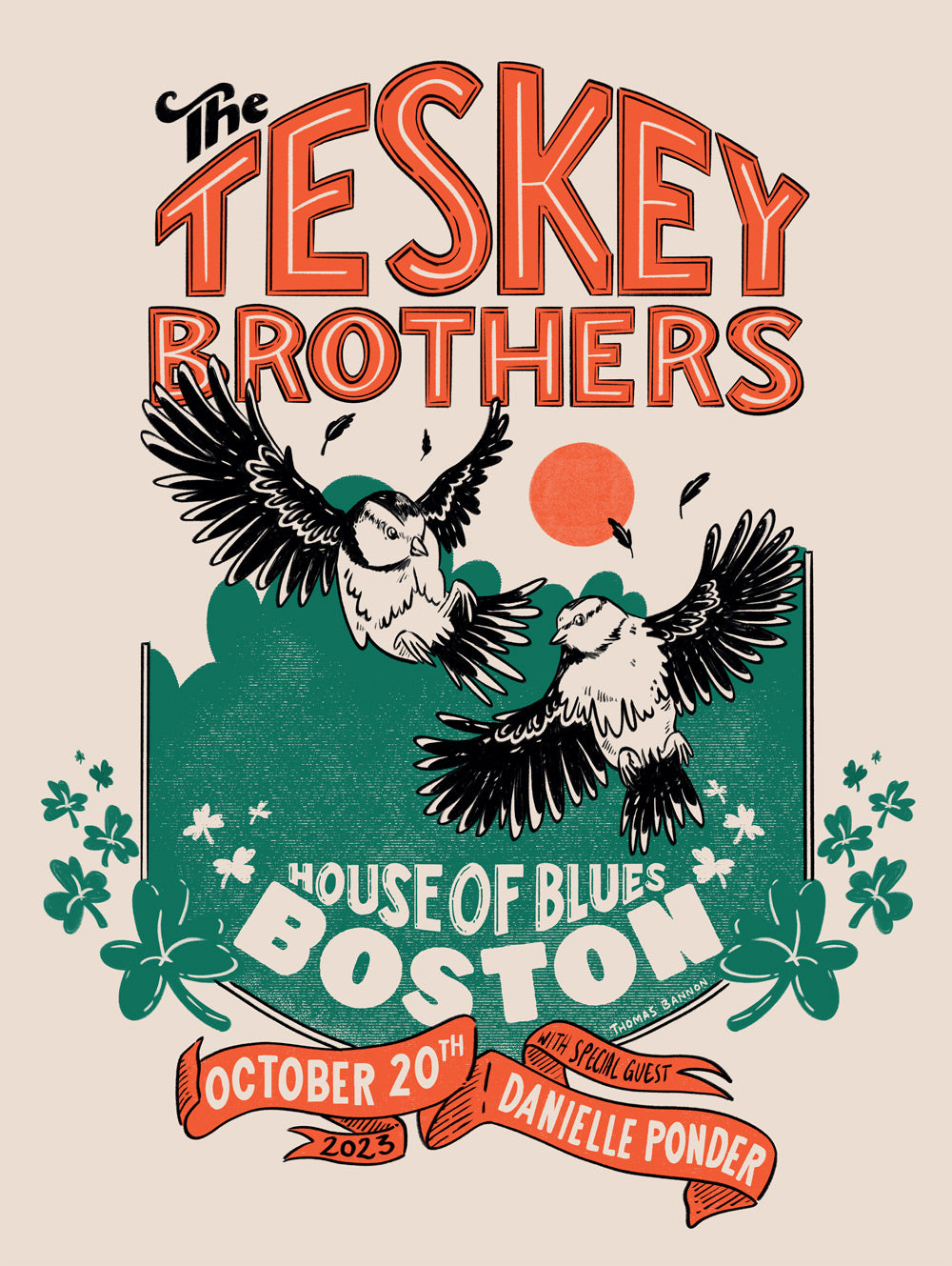 POSTER - House of Blues, Boston, MA - October 20, 2023