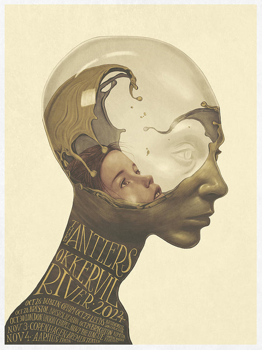 Okkervil River & The Antlers 2024 European Tour Poster