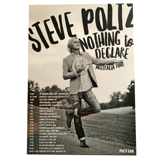 POSTER: Nothing To Declare - Australia Tour