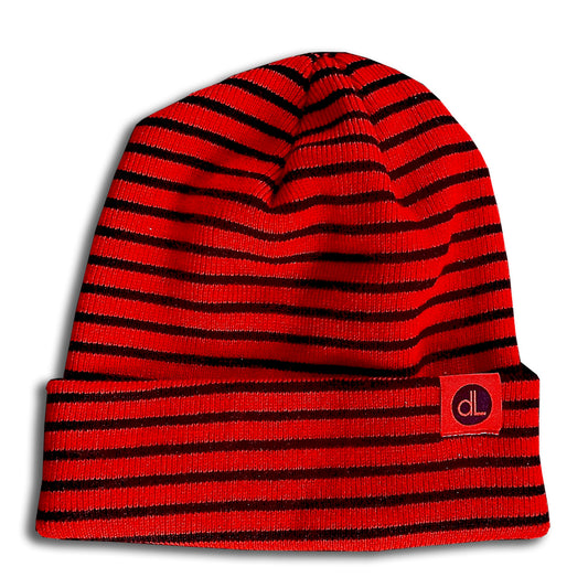 dL™ Red and Black Toboggan (Inverse Pinstripe)
