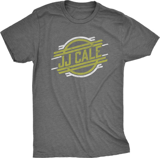 JJ Cale Retro Logo T, Deep Heather Grey