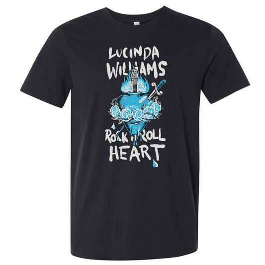 Rock N Roll Heart T - Black