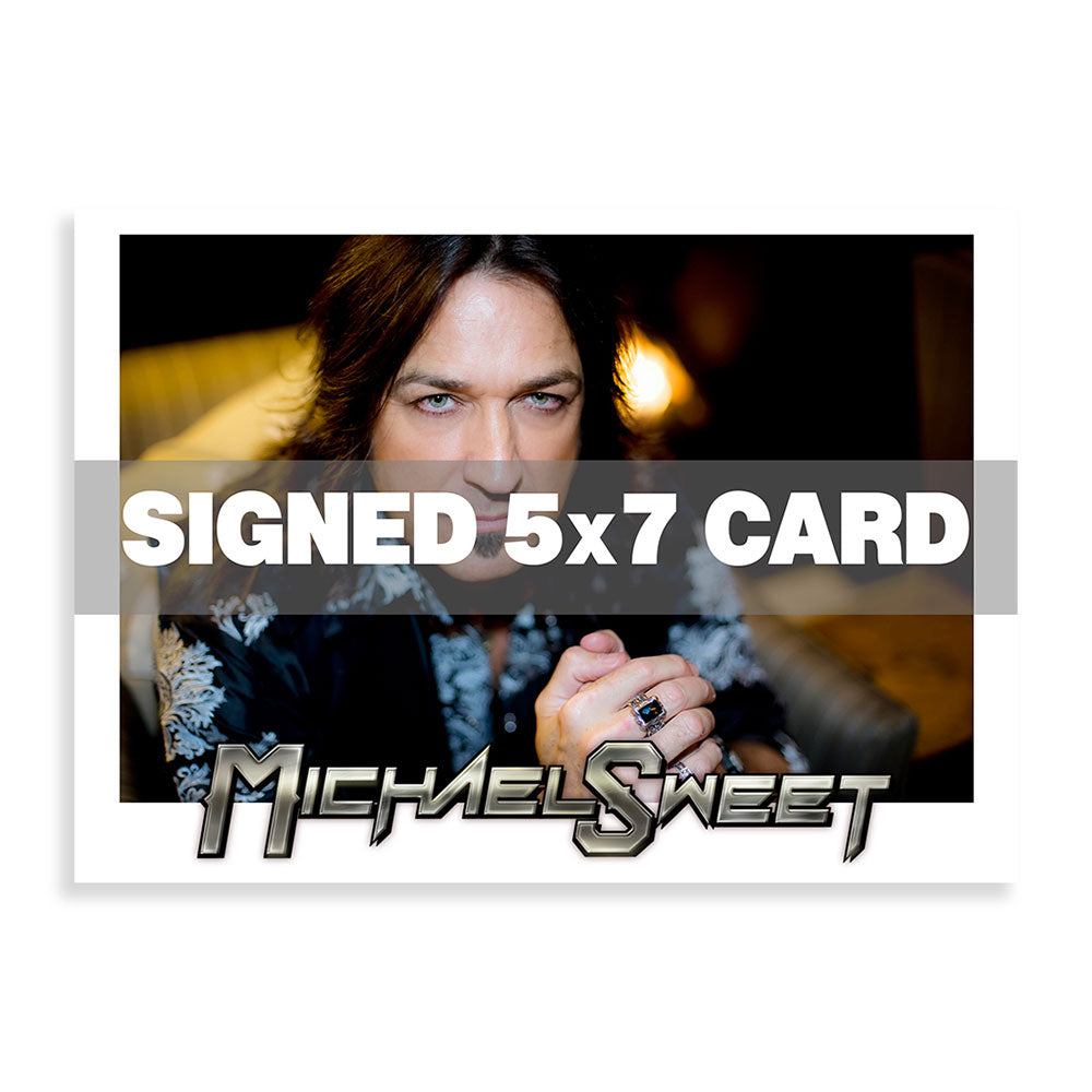 Michael Sweet 5" x 7" Card - Autographed