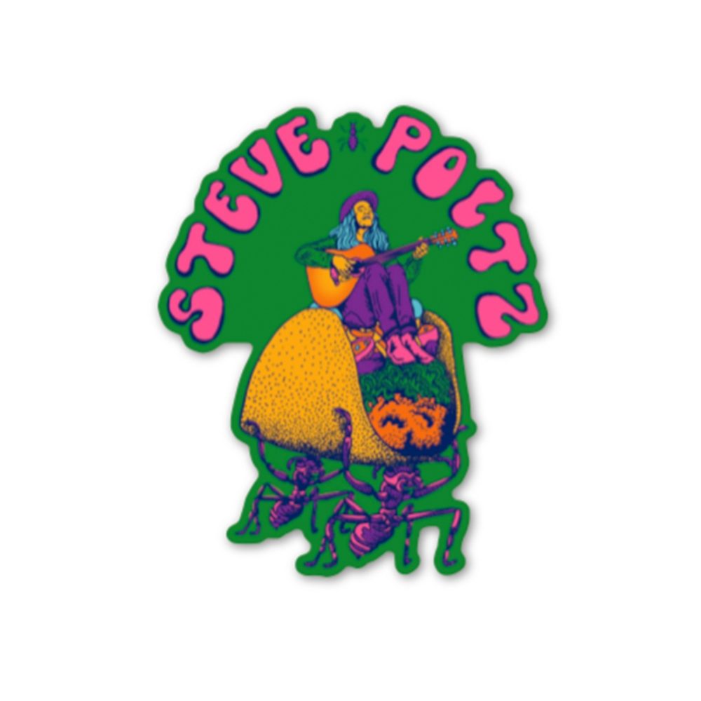 Steve Poltz GreenTaco Sticker (Large)