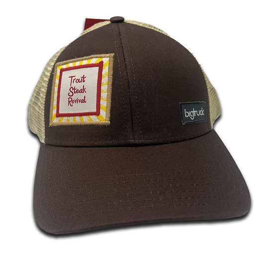 Trout Steak Revival Trucker Hat - Brown