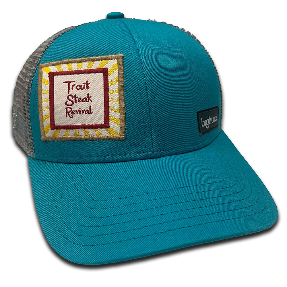 Trout Steak Revival Trucker Hat - Teal