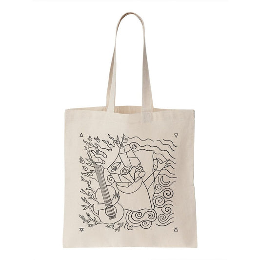 Wood, Fire, Water and Air Tote Bag