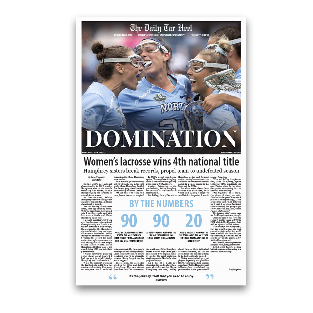 The Daily Tar Heel - Women's Lacrosse National Championship - May 27, 2025