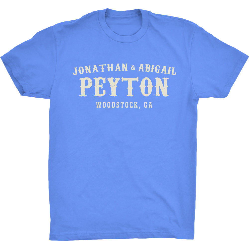 Jonathan & Abigail Peyton Woodstock, GA T - Carolina Blue