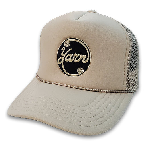 Yarn Foam Front Tan Trucker Hat