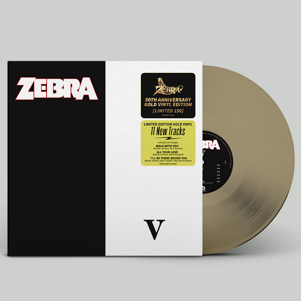 [PRE-ORDER] Zebra V LP - Limited Edition 50th Anniversary Gold Vinyl