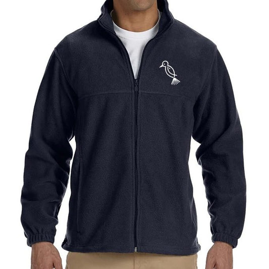 Embroidered Mockingbird Full Zip Fleece Jacket