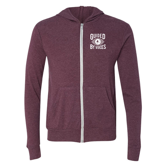 GBV Tri-Blend Zip Hoodie, Maroon
